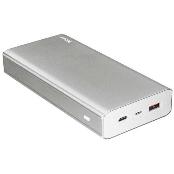 Trust omni thin metal powerbank 10.000mah doble salida usb y usb-c entrada microusb
