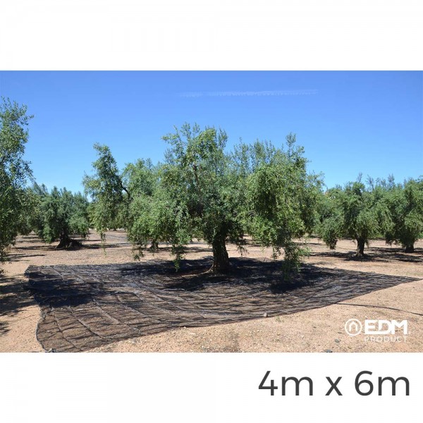 Manto para recolecta de frutos 4x6m color negro