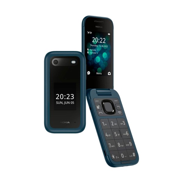 Nokia 2660 flip 4g blue / móvil 2.8"